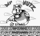 Mr. Nutz title screen for GameBoy